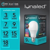 CAHAYA LED LAMP 3W 5W 7W 9W 12W 15W 18W 23 WATT BULB E27 WHITE LIGHT COOLDAY LIGHT - LUNA LED