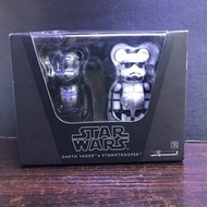 Medicom Toy 2009 星球大戰 Star Wars Darth Vader & Stormtrooper 黑武士 白兵 Set of 2 bearbrick be@rbrick boxse