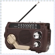 (JHWU) Radio Solar Charging Random Color Plastic Three-Band Bluetooth Card MP3 Multifunction Play Ra