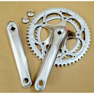 CRANK AVAND DOUBLE 52-42T CRANK RACING CRANK SELI SILVER