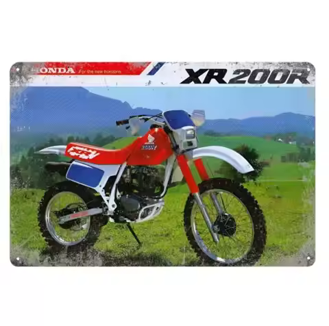 n1,Xr200R Vintage Motorbike Metal Poster Tin Sign 20x30cm