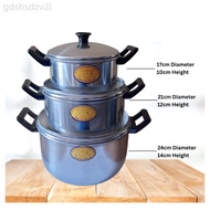 Kaserola Set Makapal Aluminum Heavy Duty