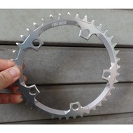 PASS QUEST 130BCD Black Silver Single Disc 7075 42T44T48T50T52T58T Large Disc Chainring Chainring