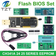 CH341A CH341B 24 25 Series EEPROM Flash BIOS USB Programmer Module + SOIC8 SOP8 Test Clip + 1.8V ada