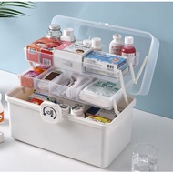 First Aid Kit Box Plastic Multi-Functional Kotak Peti Pertolongan Cemas