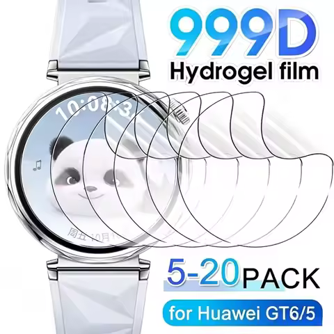 5-20PCS Hydrogel Film for Huawei Watch GT6Pro 41/46mm Smartwatch HD Anti-scratch Screen Protector fo