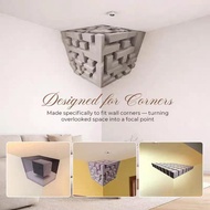Wall Art Corner Decal Home Decoration Corners Sticker Interesting 3D Irregular Optical Illusion