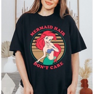 2024 gift shirt Disney Ariel Mermaid Hair Dont Care Shirt Unisex XS-3XL 
