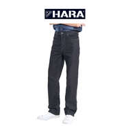[สินค้าขายดี]  Hara กางเกงยีนส์ Original Regular Fit สีดำ (เลือกไซส์ได้) G03011 dov