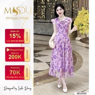 Designer Dress K37-D2-1 MDU4355 Outstanding Exquisite Floral Pattern Slightly Flared Long Skirt From