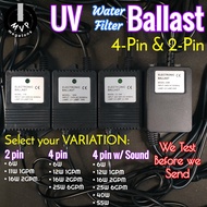 UV Water Filter Ballast for 4-Pin and for 2-Pin With LED Indicator UV Water Sterilizer Bulb Ballast