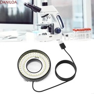 DANILOA Microscope LED Light, White LED Adjustable Brightne Microscope Lamp, Fill Light USB Powered 