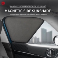 Window Sunshade For Mini Cooper F54 F55 F56 F60 R60 U25 Countryman Clubman Magnetic Shade Blind Mesh