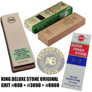 Sharpening stone grit 8000 + 3000 grit + 800 grit original whetstone king brand sharpening stone kni
