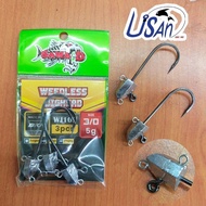 SAWA-D WJ105 WEEDLESS JIGHEAD 5G /7G SB HOOK