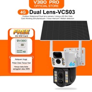 V380 Pro Solar outdoor camera wireless dual lens 4G Sim waterproof wifi 360 cctv camera 1080P IP Sec