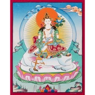 精美的虛空藏菩薩唐卡畫 擁抱天界智慧