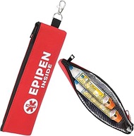 SUNMON EpiPen Carry Case Insulated for 2 Pens, Travel Epipen Holder Bag, Outdoors Epipen Case for Wa