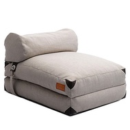 LaFloria® Foldable Beanbag✔️ Free Shipping/ Foldable Bean Bag/Beige Beanbag Chair/ High Back Bean Bag Sofa/ Floor Chair