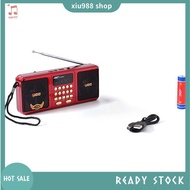 (xiu988)  Elderly Radio Speakers Support USB TF Card Portable FM Stereo Receiver  Easy to Use