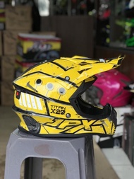 Helm FullFace Cross JPX X20 Kuning