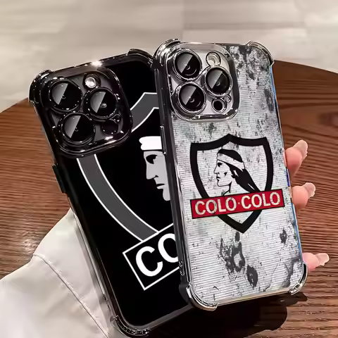 Plating Phone Case For New Club Social Y Deportivo Colo iPhone 16e 16 15 14 13 12 11 Pro Max X 7 8 6