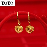 gold 916 original gold earrings flower butterfly women's earrings real gold smooth round stick earri