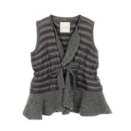 【二手，A級】 MONCLER MAR 黑色尼龍羽絨背心 女款 二手 A級