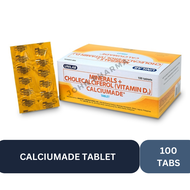 Calciumade Tablet Calcium + Vitamin D3 + Minerals l 30 & 100 tabs l Exp Date: July 2026
