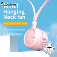 BSUNS Cooling Fans, Rechargeable ABS Hanging Neck Ceiling Fan, Portable Mini Adjustable 3 Gear Neck Fans