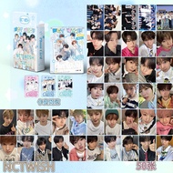 LINXX 50 Pcs NCT WISH  Holographic Laser Card Kpop Photocards  Postcards  Series