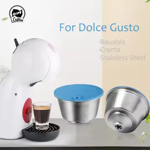 icafilas Reusable Capsule for Dolce Gusto Piccolo x Coffee Filter For Nescafe Dolce Gusto Capsula St
