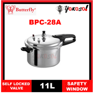 BUTTERFLY BPC-28A GAS TYPR ALUMINIUM PRESSURE COOKER 11 LITRE (BPC28A)