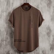 Men T-Shirts Fit Crew Neck Short Sleeve Slogan Tee Casual Mocha Tshirt For Menbrown Tshirt For Menbr