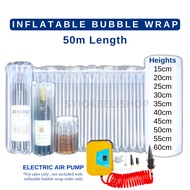50m Inflatable Bubble Wrap Air Column Air Bubble Wrap Air Bubble Tube