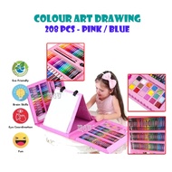 ✨208pcs Kids Painting Pen Colour Crayon Marker Pencil Drawing Art Set 208 pcs color