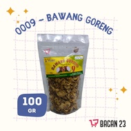 Fried Onions Pouch Cap 9 (100 Gr) / Typical Makassar Souvenirs / Crispy Onions