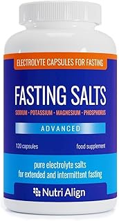 Nutri-Align Fasting Salts Electrolytes Advanced, 120 Capsules | Sodium Potassium Magnesium Phosphoru