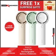 JisuLife FA42-1 Handheld Hand Fan Life5 FA42-1 4500maH 5 Gear Turbo Wind