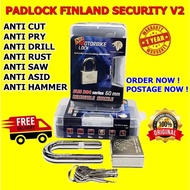 PADLOCK FINLAND SECURITY (V2 NEW MODEL 2021) 💥100% ORIGINAL💥