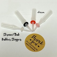 Straw Tiub Rubber Stopper Tube Stopper Pandora Straw Tiub Untuk Masukkan Rubber Stopper