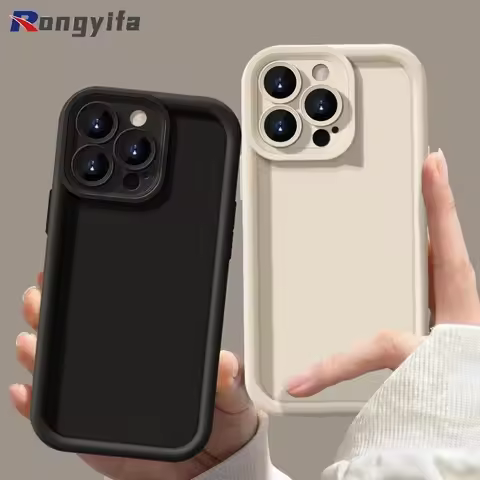 Solid Color Thickened Phone Case For Vivo V30 V29 V27 V25 Pro Lite V29e V27e V25e Y16 Y02S Y91C Y93 
