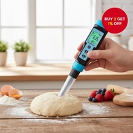 YY-1030 Digital Food pH Meter and Thermometer for Soil, Milk, Fruit, Flour, Cheese - Range 0.00 to 1