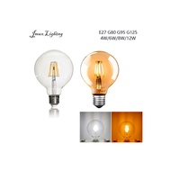 【Qiro123】 Jmax Led Edison Filament Bulb G80 G95 G125 Big bulb 4W 6W 8W 12W filament bulb E27 clear g
