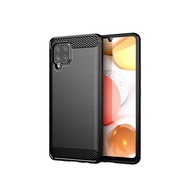 Samsung Galaxy A42 Premium Carbon Fiber Case - (Black)