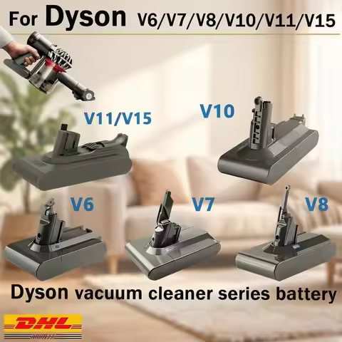 For Dyson Battery 21.6V 12800Ah Replacement DC62 DC59 DC58 SV03 SV04 SV09 V6 Animal Motorhead V6 Sli