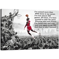 Motivational Wall Art Michael Jordan Dunks Pictures Inspirational Canvas Painting Modern Inspiration