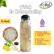 Qrink Es Kolang Kaling - Es Buah Sehat Segar kuah dari Lemon dan Sereh