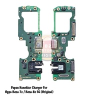 Original with IC Charger Connector Con Cas Board/ For 0PP0 Reno 8z Original Reno 7z 5G/