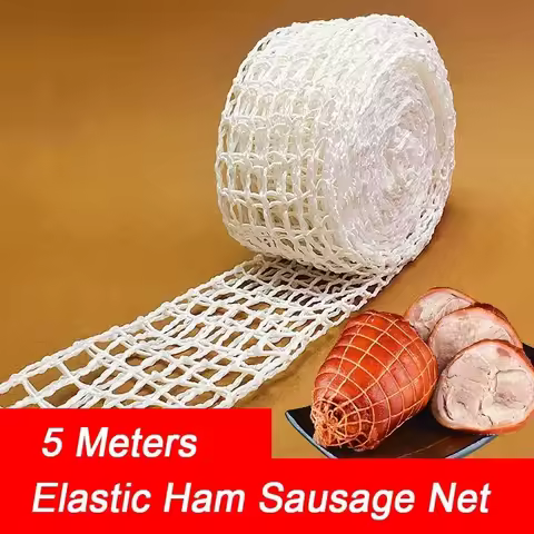 Meat Netting Roll Elastic Ham Sausage Net Butcher's String Hot Dog Sausage Packaging Net Kitchen Acc